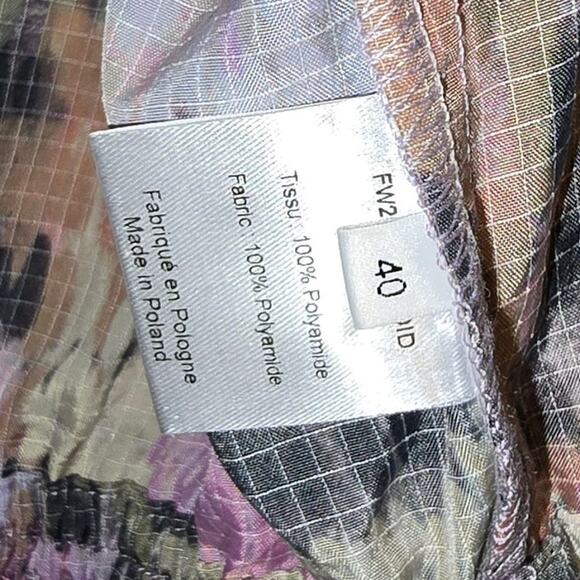 Roseanna Polaroid Technique Paolo Trench Light Coat Multi Color Metallic NEW - Picture 7 of 16